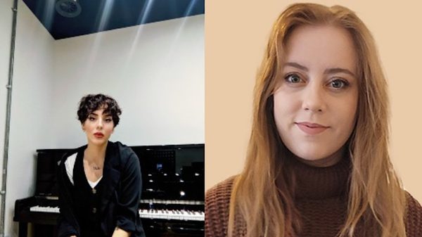 Image of Rona, a dark haired woman, on the left and Billie, a red haired woman, on the right.